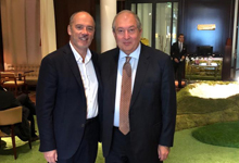 President Sarkissian met in Paris with St&eacute;phane Richard