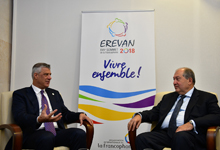 President met with the Leader of Kosovo Hashim Tha&ccedil;i