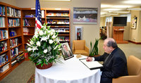 President made an inscription at the Book of Condolences at the US Embassy
