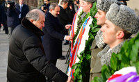 President Armen Sarkissian visited Erablur pantheon
