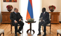 Newly appointed Ambassador of Burkina Faso presented his credentials to Armen Sarkissian