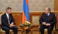 President Sarkissian met with the European Commissioner for Digital Single Market Andrus Ansip
