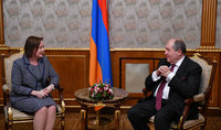 President Armen Sarkissian received Charge d&rsquo;Affaires of Canada in Armenia Annick Goulet