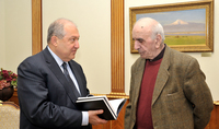 President Armen Sarkissian hosted the RA People&rsquo;s Artist, great master of cinema art Artavazd Peleshian
