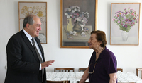 President Sarkissian visited the apartment-studio of the RA People&rsquo;s Artist Hakop Hakopian: &ldquo;I love Hakop&rsquo;s works very much&rdquo;