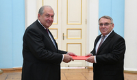 Newly appointed Ambassador of the Czech Republic to Armenia Bedřich Kopeck&yacute; presented his credentials to President Sarkissian