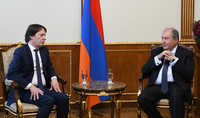 Президент Армен Саркисян принял делегацию французской компании &laquo;Артерай&raquo;
