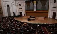 President Armen Sarkissian and Mrs. Nouneh Sarkissian were present at the concert of Andr&aacute;s Schiff