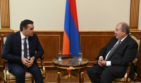 Նախագահ Արմեն Սարգսյանն ընդունել է Հայաստանի մարդու իրավունքների պաշտպան Արման Թաթոյանին