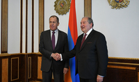 President Sarkissian received the Minister of Foreign Affairs of the Russian Federation Sergei Lavrov: Allied relations and strategic partnership in all areas