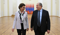 Армяно-казахские перспективные отношения &ndash; Президент Саркисян принял Председателя Сената Казахстана Даригу Назарбаеву