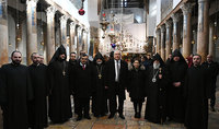 &ldquo;World needs more than ever to appreciate faith in God and in human values&rdquo;: President Sarkissian and Mrs. Nouneh Sarkissian visited the Church of the Holy Nativity in Bethlehem 