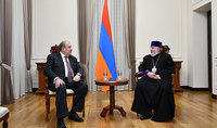 &ldquo;We wish that Jesus Christ crowns with success your efforts and those of the Armenian government&rdquo;: His Holiness Garegin II, Catholicos of All Armenians sent congratulations to President Armen Sarkissian