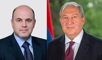&laquo;Կցանկանայի հատկապես նշել Ձեր նշանակալի ներդրումը Ռուսաստանն ու Հայաստանը կապող բարեկամական, գործընկերային և դաշնակցային հարաբերությունների ամրապնդման գործում&raquo;. նախագահ Արմեն Սարգսյանին ծննդյան օրվա առթիվ շնորհավորել է ՌԴ վարչապետ Միխայիլ Միշուստինը