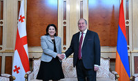 President of Georgia Salome Zurabishvili congratulated President Sarkissian on his birth anniversary: our friendship and cooperation are inviolable
