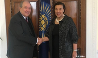 President Armen Sarkissian invited the Secretary-General of the Commonwealth of Nations, Baroness Patricia Scotland to participate to the Armenian Summit of Minds