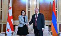 Վրաստանը կարևորում է հարաբերությունների զարգացումը Հայաստանի հետ. Սալոմե Զուրաբիշվիլին շնորհավորել է Հայաստանի նախագահ Արմեն Սարգսյանին