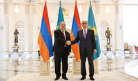 On the occasion of Independence Day President Armen Sarkissian received congratulations from the President of Kazakhstan