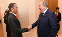 On the occasion of Independence Day President Armen Sarkissian received congratulations from the President of Indonesia