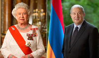 По случаю Праздника Независимости Президенту Армену Саркисяну поздравительное послание направила Королева Елизавета II