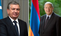On the occasion of Independence Day President Armen Sarkissian received congratulations from the President of Uzbekistan
