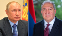 Президент Саркисян направил поздравительное послание Владимиру Путину по случаю его дня рождения