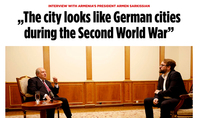 Ստեփանակերտն այսօր նման է Գերմանիայի քաղաքներին Երկրորդ համաշխարհային պատերազմի ժամանակ. Նախագահ Արմեն Սարգսյանի հարցազրույցը գերմանական «Բիլդ» պարբերականին