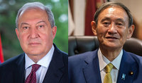 The Prime Minister of Japan congratulated President Armen Sarkissian on the occasion of the New Year and Christmas