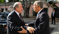 Le président Armen Sarkissian félicite Marcelo Rebelo de Sousa pour sa réélection à la présidence du Portugal