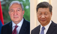 Le président Sarkissian a envoyé un message de félicitations au président chinois Xi Jinping à l'occasion du Nouvel An chinois