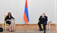 Президент Армен Саркисян принял Министра Соединённого Королевства по вопросам Европейского соседства и Америки Венди Мортон