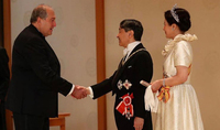 Le Président Armen Sarkissian a félicité l'Empereur du Japon à l'occasion de la fête nationale japonaise