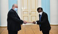 The newly appointed Ambassador of Sri Lanka to Armenia presented his credentials to President Armen Sarkissian