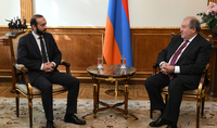 President Armen Sarkissian met with the Speaker of the National Assembly Ararat Mirzoyan