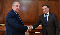 President Armen Sarkissian met with Vahram Baghdasaryan