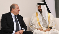 President Armen Sarkissian congratulated the Crown Prince of the Emirate of Abu Dhabi, Sheikh Mohammed bin Zayed Al Nahyan on his 60th birthday