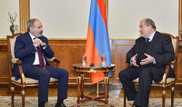 Президент Армен Саркисян встретился с Премьер-министром Николом Пашиняном