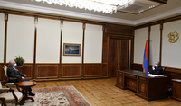 Президент Армен Саркисян встретился с Председателем ДПА, представителем гражданской инициативы «Третья сила» Арамом Саркисяном