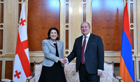 Президент Армен Саркисян поздравил Президента Грузии Саломе Зурабишвили с днём рождения