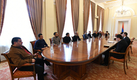 A meeting with the representatives of the families of the missing took place in the Office of the President of the Republic