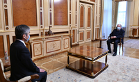 President Armen Sarkissian received the Ambassador of Japan to Armenia Jun Yamada