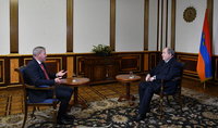Я хочу верить, что мы станем сильнее, поскольку трудности, проблемы и кризисы делают тебя сильнее – Интервью Президента Армена Саркисяна российскому телеканалу РБК
