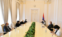 Президент Армен Саркисян принял делегацию Союза журналистов Армении