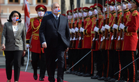 В резиденции Президента Грузии состоялась официальная церемония встречи Президента Республики Армения
