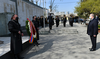 Президент Армен Саркисян посетил Площадь Героев в Тбилиси