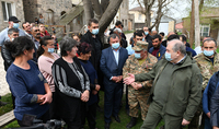 The President of the Republic Armen Sarkissian got acquainted with the problems of the settlements Tegh, Khnatsakh, Khoznavar, and Vaghatur in Syunik marz