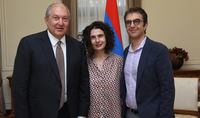 Le Président Armen Sarkissian a envoyé des messages de remerciement à Serj Tankian, Atom Egoyan et Arsinée Khanjian