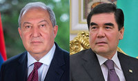 The memory of our ancestors’ heroism will serve a "solid foundation strengthening friendship between our countries". The President of Turkmenistan sent a congratulatory message to President Armen Sarkissian