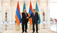 
Le Président de la République du Kazakhstan Kassym-Jomart Tokayev et le premier Président du pays Nazarbaïev ont envoyé des messages de félicitations au Président Armen Sarkissian à l'occasion de l'anniversaire de la victoire dans la Seconde guerre mondiale