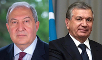 По случаю годовщины Победы в Великой Отечественной войне Президента Саркисяна поздравил Президент Узбекистана